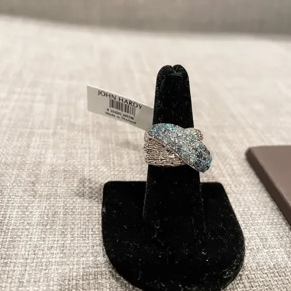 NWT John Hardy Classic Chain Overlap Ring $1295